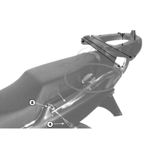 KAPPA Rear storage box bracket Honda VFR 800 98-01