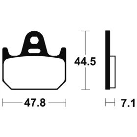 TECNIUM Street Organic Brake pads MA159 Yamaha TZ 125-250cc 79-03