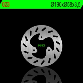 NG BRAKES 023 priekinis / galinis fiksuotas stabdžių diskas APRILIA / GILERA / MBK / PIAGGIO / YAMAHA
