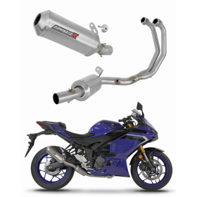 Yamaha YZF-R3 2025-2026 Dominator Full Exhaust System EX Collector Silencer OV G2 + dB killer