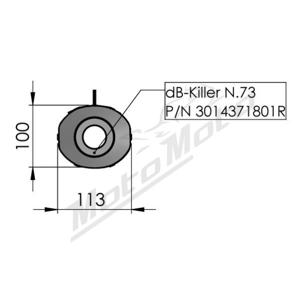 LEOVINCE DB Killer Insert YAMAHA MT-09 21-23