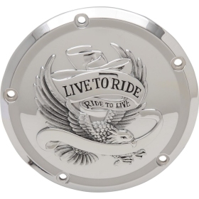 DRAG SPECIALTIES Live To Ride Derby Cover Harley Davidson FLHR / FLHRC / FLHRXS / FLHT / FLHTCU 1690-1923cc 15-24