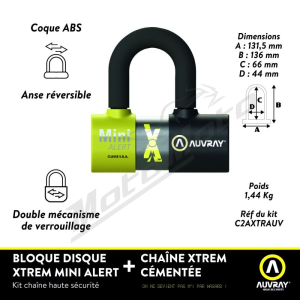 AUVRAY U-Lock Xtrem Mini Alert
