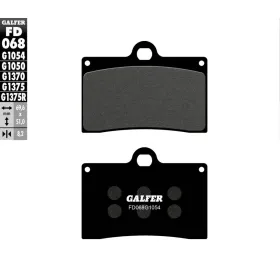 GALFER Semi-Metallic Brake Pads Aprilia / Benelli / Beta / Bimota / Ducati / Honda / Indian / KTM Mash / Moto Guzzi / Yamaha 125-1200 87-24