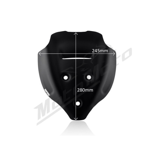 WRS SPORT PLUS Windscreen Matt Black Ducati Streetfighter V4 1100cc 20-22