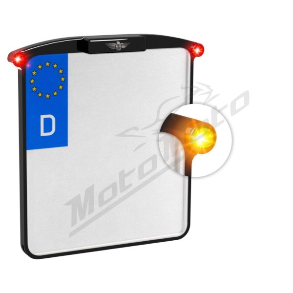 HEINZ BIKES Nano Universal License Plate Holder Nano With Lights