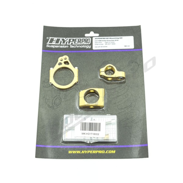 HYPERPRO Steering Damper Mounting Kits Harley Davidson FXBB 1750 18-19