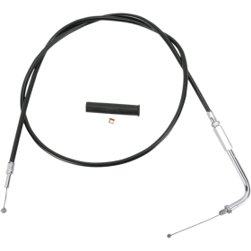 DRAG SPECIALTIES Black Vinyl Throttle/Idle Cable Harley Davidson FLHT / FLHTC / FLHTCU / FLTR 1340-1450cc 96-01