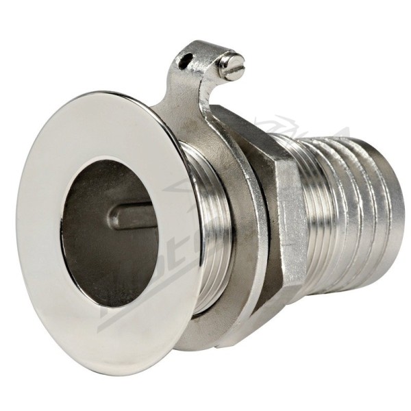 Osculati S.S flush thru hull 3/4"x24mm
