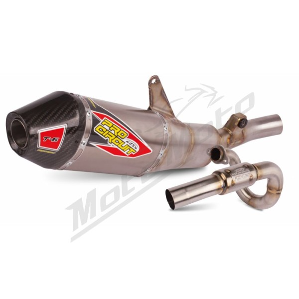 PRO CIRCUIT T-6 Euro Exhaust System Stainless Steel/Titanium/Carbon Fiber Honda CRF 250 22-26 