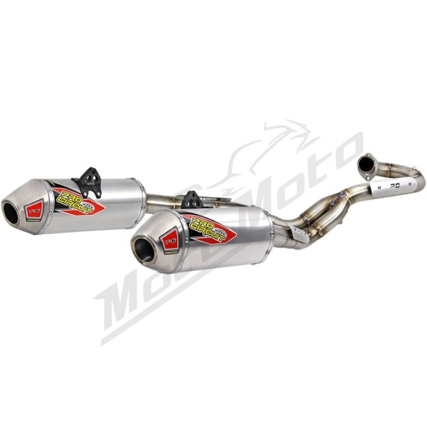 PRO CIRCUIT T-6 išmetimo sistema nerūdijantis plienas Yamaha YFM 700 15-25