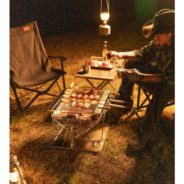 Burning fire grill 40x36x33cm
