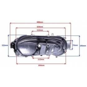 Variatoriaus dangtis GY6 / SHINERAY ATV150-200 ST-9E A versija