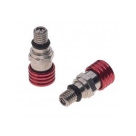 Šakės oro išleidimo vožtuvai M6x0,8mm raudonas