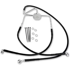 DRAG SPECIALTIES Stainless Steel Brake Line Kit Harley Davidson FLHR / FLHRC / FLHRCI / FLHRI 1340-1550cc 94-07