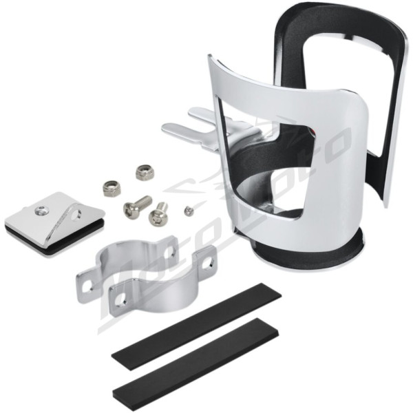 SHOW CHROME Handlebar Beverage Holder Honda / Indian / Kawasaki / Suzuki / Victory / Yamaha 600-1900 86-23