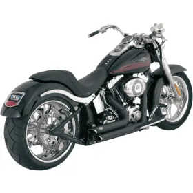 VANCE & HINES "Shortshots Staggered" išmetimo sistema Juoda Harley Davidson FXSTSI / FXSTB / FLSTN / FLSTC 1340-1800cc 86-11