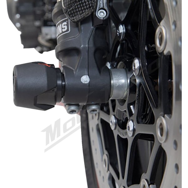 SW-MOTECH Front Axle Slider Royal Enfield / Triumph / Yamaha 450-1050 11-25
