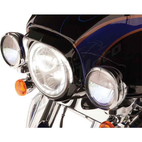 CIRO Fang® Headlight Bezels HARLEY DAVIDSON FLHT / FLHTC / FLHTCI / FLHTCU / FLHTCUI / FLHTK / FLHX 1340-1690 96-13
