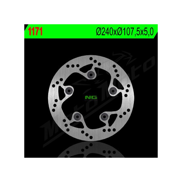NG Rear Fixed Brake Disc 240x107.5x5mm Gas Gas / Husqvarna  / KTM 690-990cc 04-24