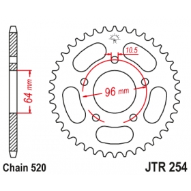 Rear sprocket JTR254