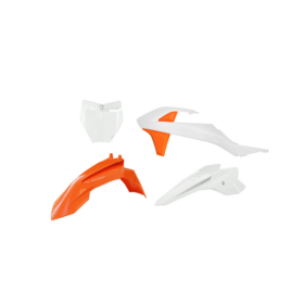 Racetech Plastic Set KTM SX / SX-E 16-24 White/Orange