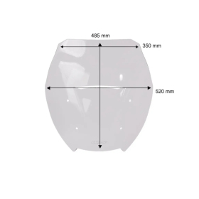 WRS Intermedio Windshield Honda NSS 750 2025 Clear