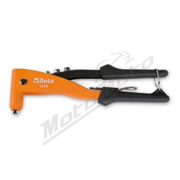 BETA Riveting pliers with 4 interchangeable nozzles