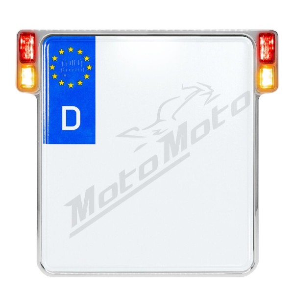 HEINZ BIKES Universal License Plate Holder With Lights