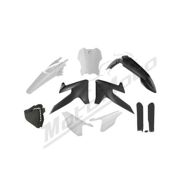 Racetech Plastic Set Triumph TF 250-450cc 24-> Black/White
