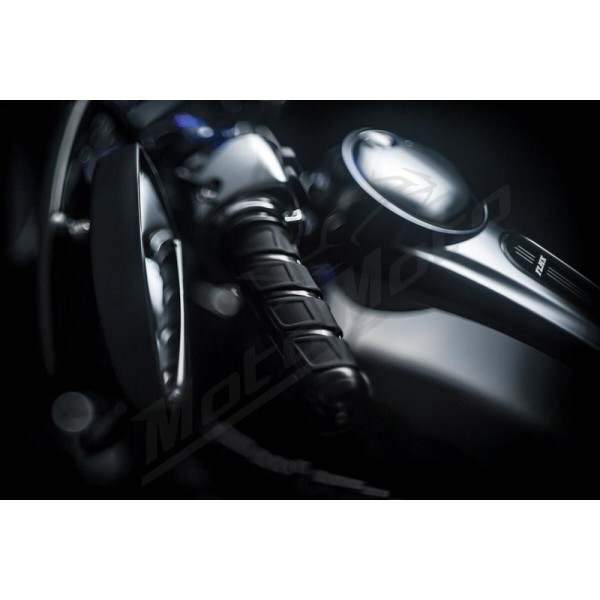 KURYAKYN Kinetic Black Grips Ø25.4mm Harley Davidson FLDE / FLFB / FLHT / FXBR / FXST 1750/1923 18-24