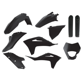 Polisport plastic kit GasGas EC 250/450cc 21-23 Black