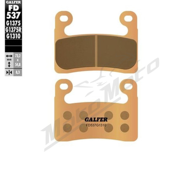 GALFER Brake pads sintered metal gold KH724 BMW R / S 1000-1250 18-20