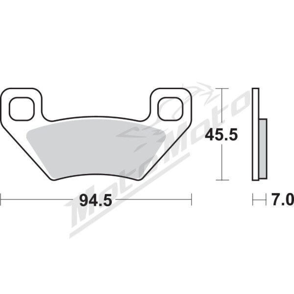 SBS ATS All-Terrain 822ATS Sintered Brake Pads Arctic Cat / Kymco / Polaris 250-700cc 05-18