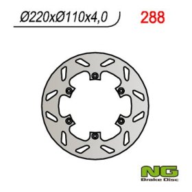 NG BRAKES Rear Brake Disc 220mm Aprilia MX / Pegaso / RS / RX 125cc 89-07