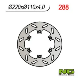 NG BRAKES Rear Brake Disc 220mm Aprilia MX / Pegaso / RS / RX 125cc 89-07