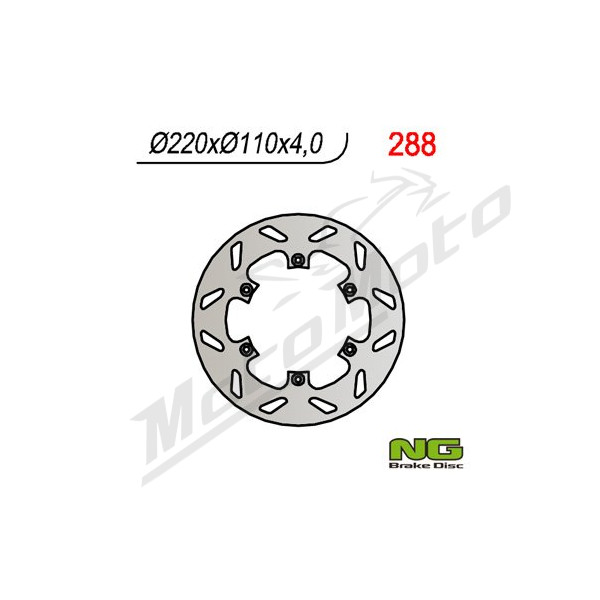NG BRAKES Rear Brake Disc 220mm Aprilia MX / Pegaso / RS / RX 125cc 89-07