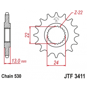 Front sprocket JTF3411