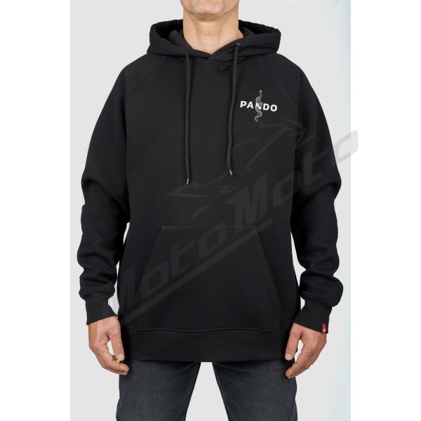PANDO MOTO MAX PAIN BLACK Oversized Biker Hoodie Unisex