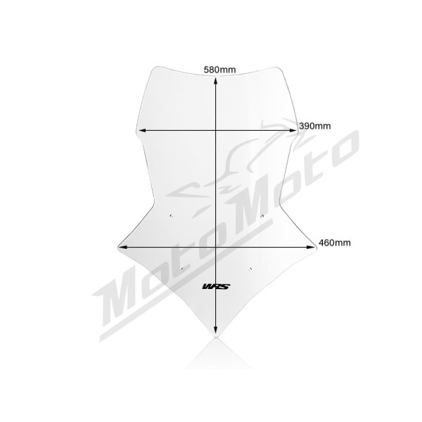 WRS YA004T TOURING Windscreen Clear Yamaha MT-09 900cc 18-24