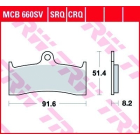 STABDŽIŲ TRINKELĖS TRW MCB660SV ROUTE