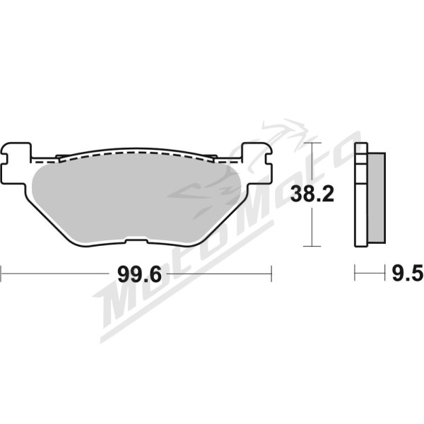 SBS HF Street 769HF Ceramic Organic Brake Pads Yamaha / Hyosung 650-1900cc 01-21