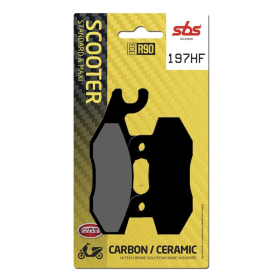 SBS 197HF Street Ceramic Organic Brake Pads Aprilia / Benelli / Kymco / Peugeot / Suzuki 50-500cc 07-18