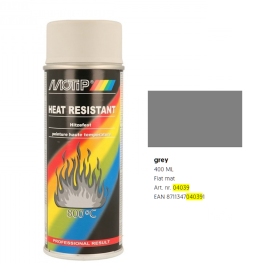 MOTIP Heat Resistant Paint 800°C 400ml 04039 grey