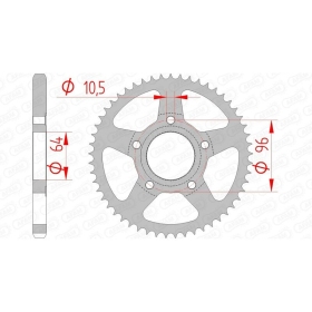 AFAM Steel Standard Rear Sprocket 428 53 teeth HONDA XL 125 82-89
