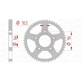 AFAM Steel Standard Rear Sprocket 428 53 teeth HONDA XL 125 82-89