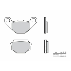 BREMBO Scooter Carbon Ceramic stabdžių trinkelės APRILIA RX 125 1991-1992