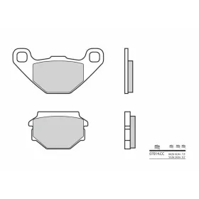 BREMBO Scooter Carbon Ceramic stabdžių trinkelės APRILIA RX 125 1991-1992