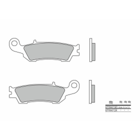 "BREMBO Off-Road" sukepinto metalo stabdžių trinkelės FANTIC XXF/ XX/ XEF/ XE 125-450, YAMAHA WR/ YZ/ 125-450