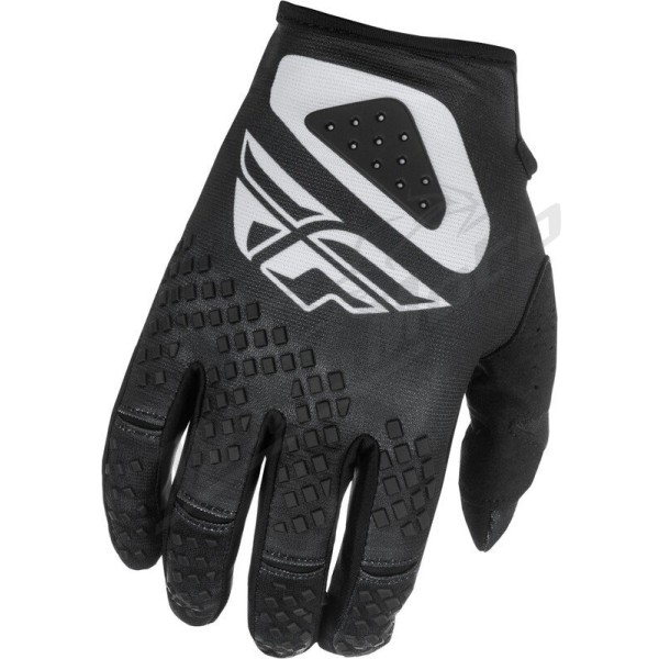 FLY RACING Kinetic SYM Gloves - Light Grey/Red/Black